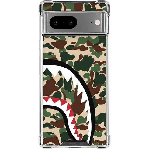 Shark Teeth Street Camo Google Pixel 8 Clear Case